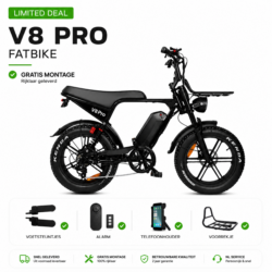 LIMITED DEAL! Ouxi V8 PRO 2026 + Telefoontasje + Voorrek + Dubbele Vering + Alarm