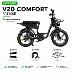 LIMITED DEAL! QMWheel V20 Comfort + Voetsteunen + Ringslot + Voorrekje